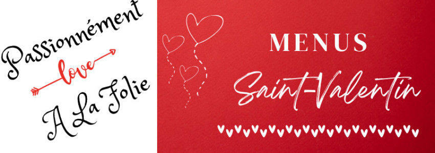 Menus de la Saint-Valentin