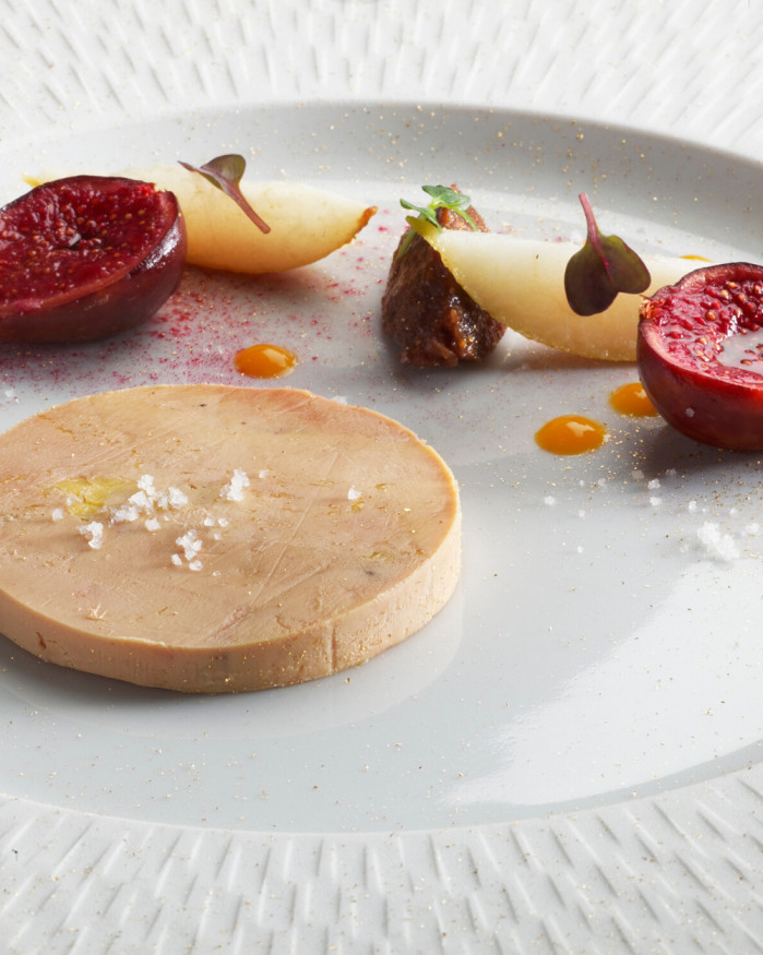 Foie gras d'oie tradition infusé aux Vendanges Tardives accompagné de son chutney (env 60 g)