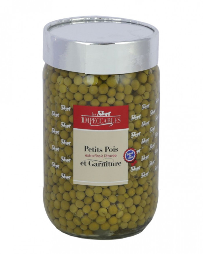Petits pois extra fins le bocal de 330 g