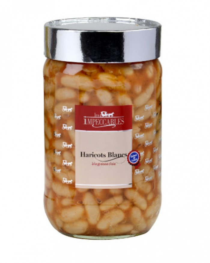 Haricots blancs à la graisse d'oie le bocal de 660 g
