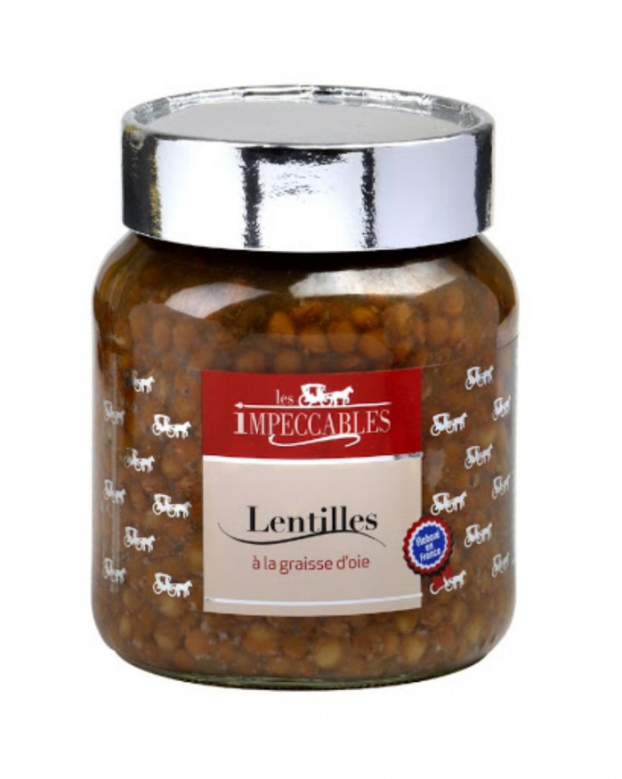 Lentilles à la graisse d'oie le bocal de 330 g