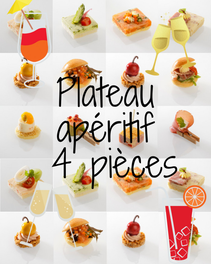 Plateau 4 pièces apéritives salées