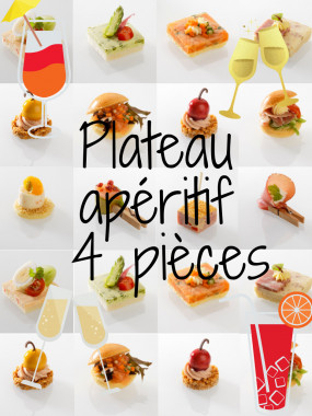 Plateau 4 pièces apéritives salées