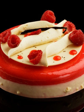 Délice vanille framboise 4 personnes