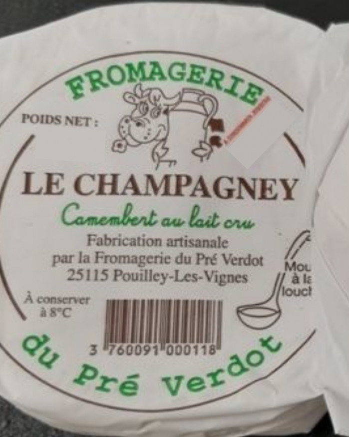 Le Champagney, camembert au lait cru