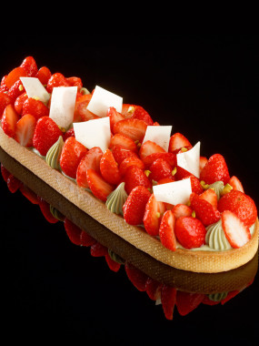 Tarte fraise pistache 4/6 pers