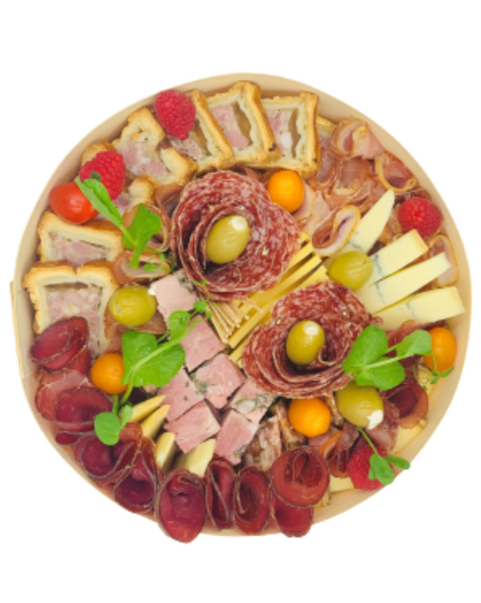 La boite apéritive de charcuteries et fromages (pour 6/8 personnes)
