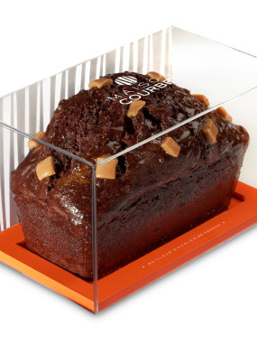 Le cake purement chocolat caramel crémeux