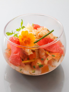 Pamplemousse cocktail en verrine