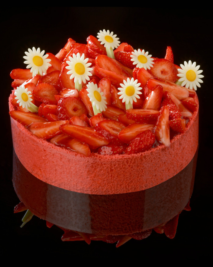 Charlotte vanille fraise 4 pers
