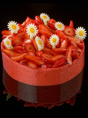 Charlotte vanille fraise 4 pers