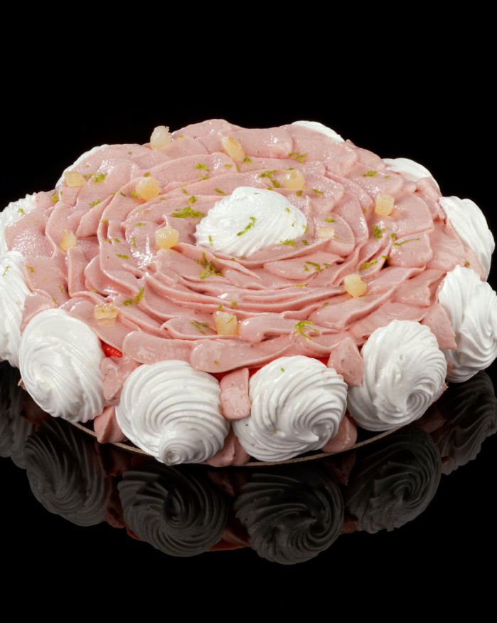Vacherin citron fraise 6 pers (dessert glacé)