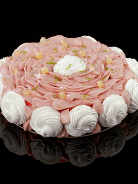 Vacherin citron fraise 6 pers (dessert glacé)