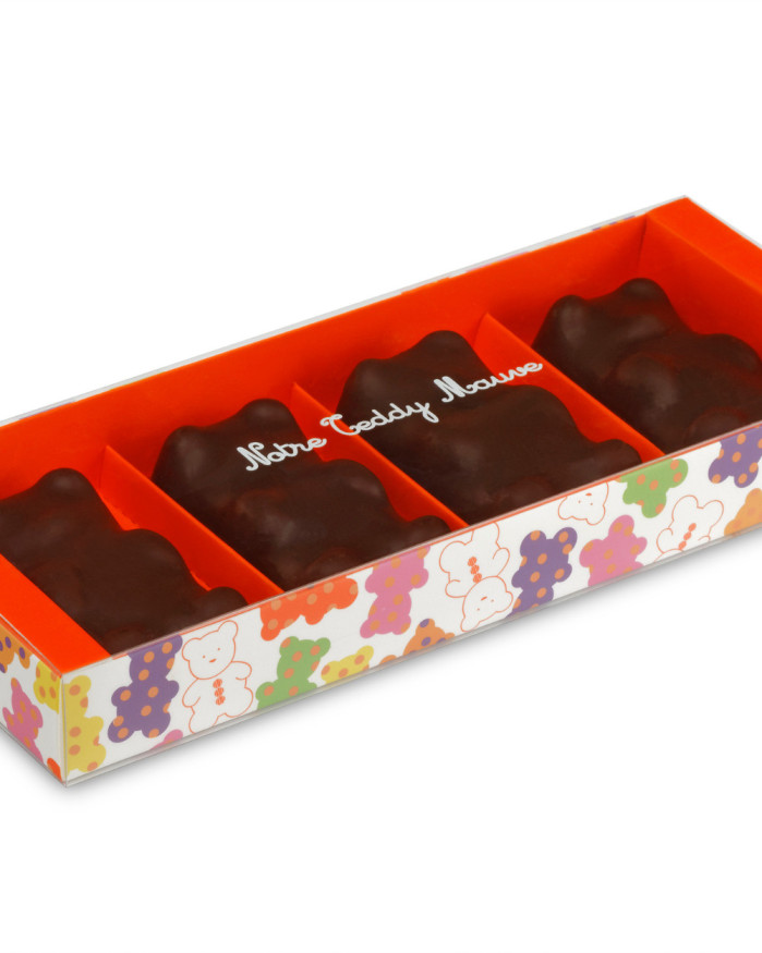 Teddy mauve chocolat noir