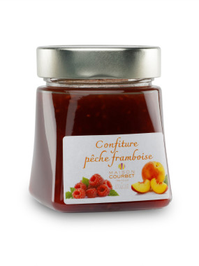 Confiture pêche framboise