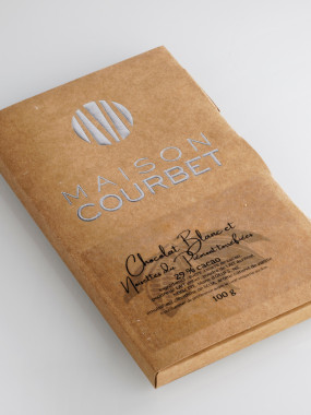 Chocolat blanc et noisettes du Piémont torréfiées