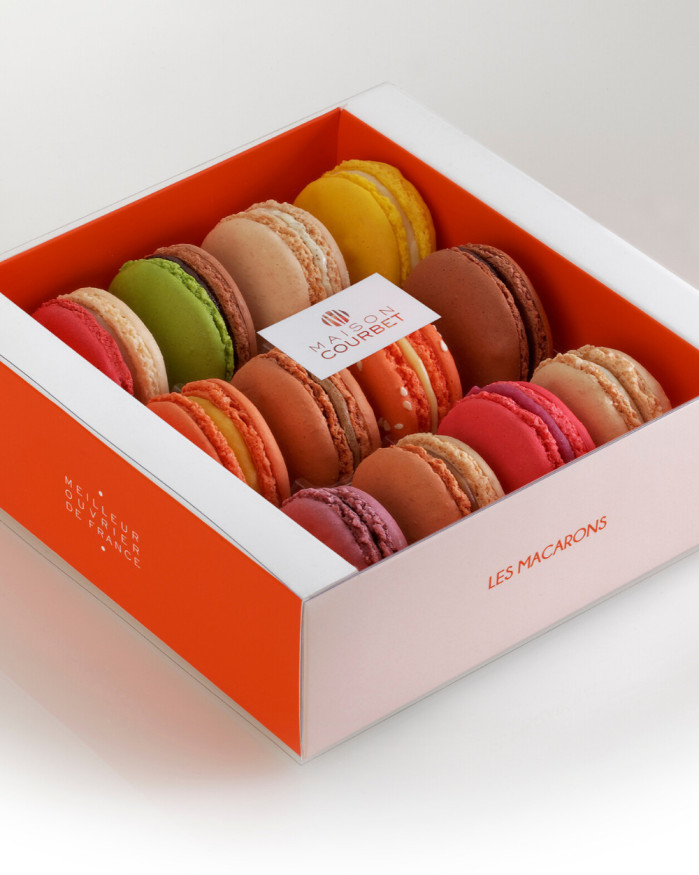 Macarons assortis 12 pièces