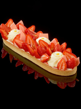 Tarte fraise vanille 4/6 pers (disponible de mai à août)