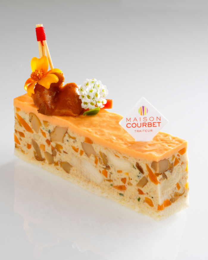 Finger de volaille, girolles et potimarron