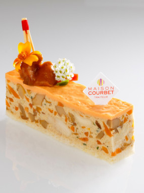 Finger de volaille, girolles et potimarron