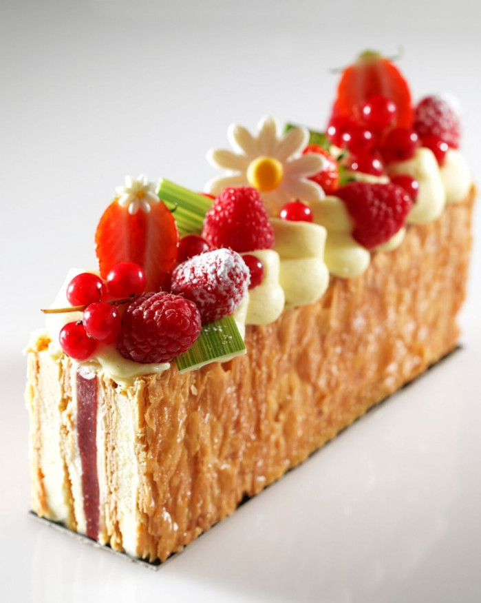 Millefeuille vanille fruits rouges 4 pers