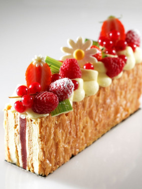 Millefeuille vanille fruits rouges 4 pers