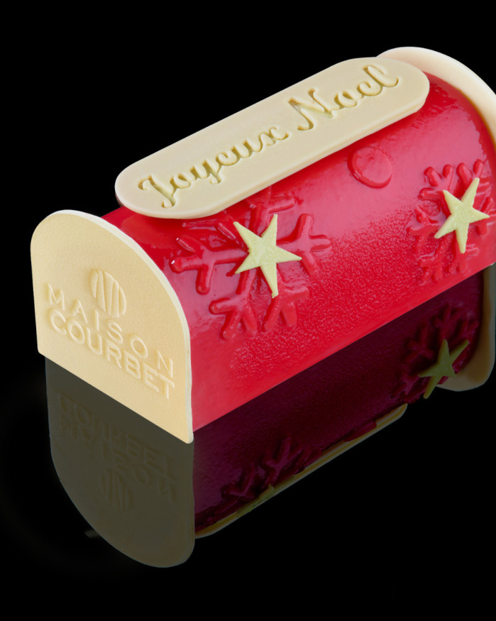 Bûche pâtissière Rubis fruité - 6 personnes