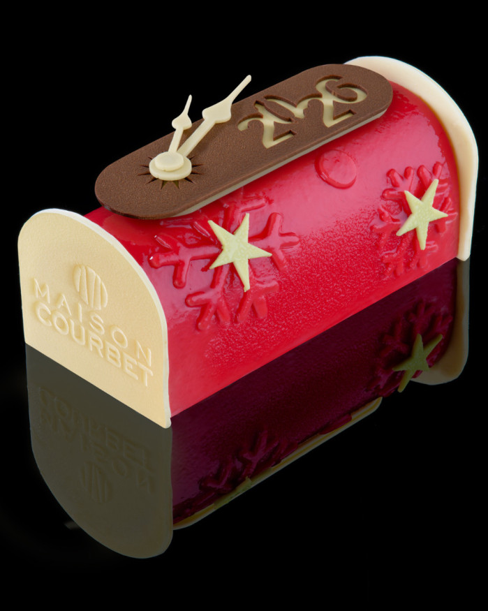 Bûche pâtissière Rubis fruité - 6 personnes