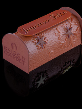 Bûche glacée Noisette caramel - 6 pers