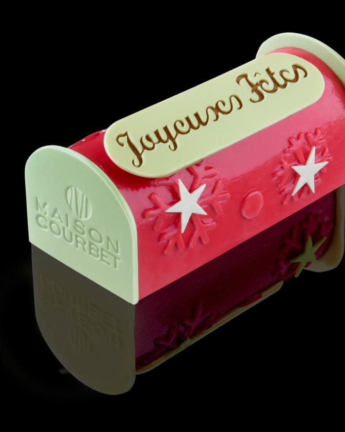 Bûche glacée framboise nougat - 6 pers