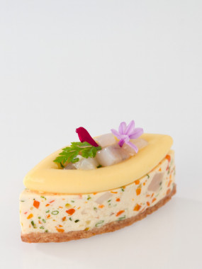 Calisson sandre et Saint-Jacques aux essences de mandarine