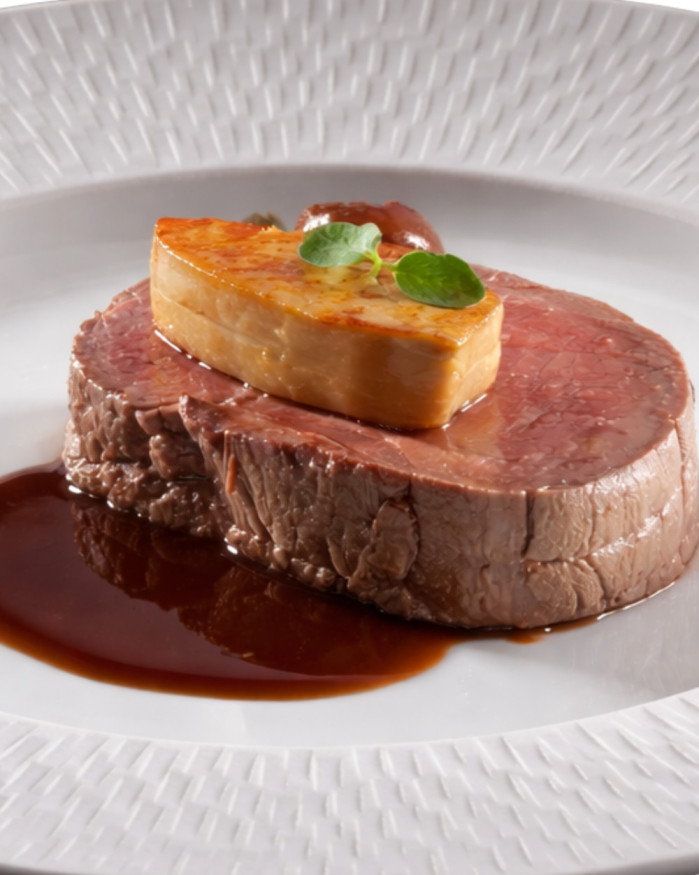 Filet de bœuf maturé Rossini et sa sauce au Porto