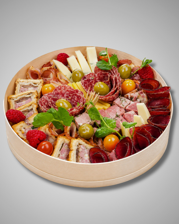 La boite apéritive de charcuteries et fromages (pour 6/8 personnes)