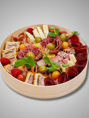 La boite apéritive de charcuteries et fromages (pour 6/8 personnes)