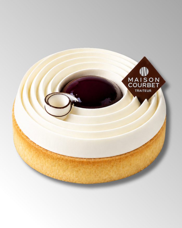 Tarte coco cassis individuelle