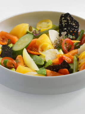 Poêlée de légumes du moment infusée à l'huile de romarin