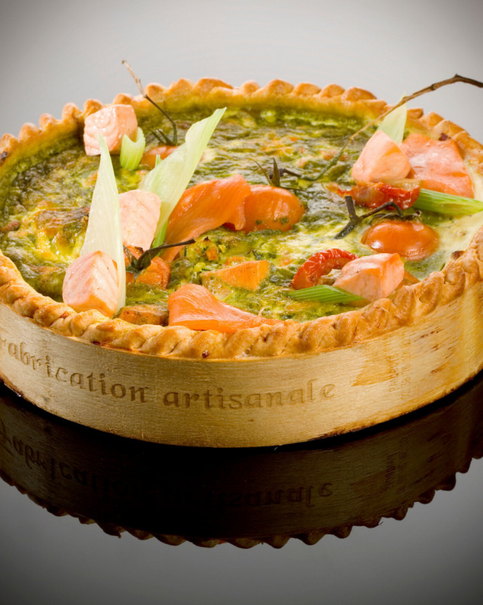 Tarte saumon basilic 8 pers